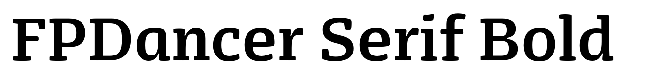 FPDancer Serif Bold